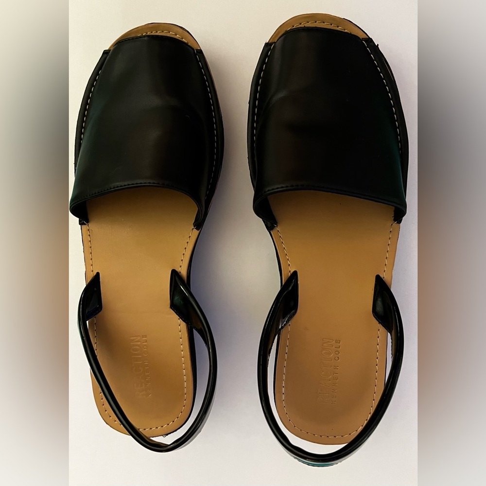 Black Kenneth Cole Faux Leather Slingbacks
Size 11